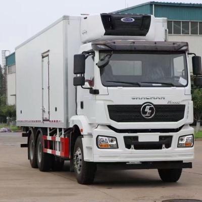 Chine 25 tonnes 6x4 LHD RHD SHACMAN camion réfrigérateur avec 9m boîte réfrigérée à vendre