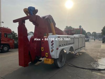 China 40 Tons Heavy Duty 3 Stages Booms Integrated Wrecker Body  zu verkaufen