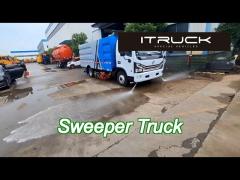 4x2 isuzu kv600 130hp eu 5 high pressure road sweeper truck