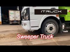 5 cbm water tank and 5 cbm dust tank 120hp eu 5 engine street clean high pressure road sweeper