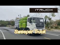 convenient street sweeper truck with high pressure water spray and suction nozzle