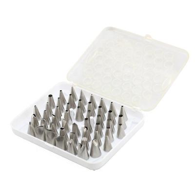 China Viable Hot Sale 52 Pcs Decorating Cake Kit , Stainless Steel Pastry Cake Sprinkler Tips Set for sale