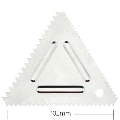 China Viable Pastry Tools Stainless Steel Triangle Cake Baking Scraper for sale