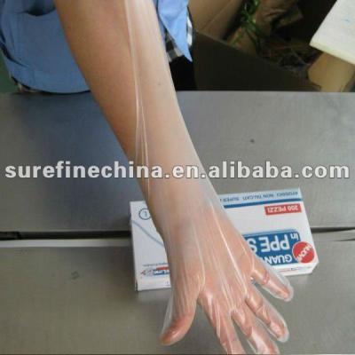 China Stretch Cleaning PE / Poly / Polysynthetic / Hybrid Gloves for sale