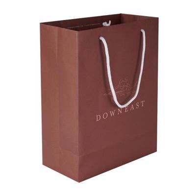 China Recyclable Smart Apple Wax Makeup Hot Sale Packaging Luxury Shopping 350g Paper Bags With Logo for sale