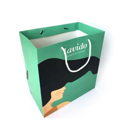 China Recyclable CE Approval Recyclable Customized Logo Printed Gift Bags Kraft Paper for sale