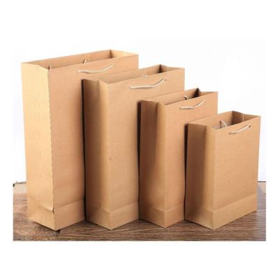 China Customized Recyclable Recyclable Restaurant Kraft Paper Bag For Take Out Food for sale