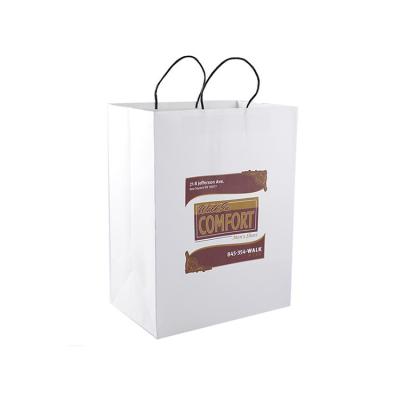 China Recyclable White 150g Brown OEM Customized Kraft Paper Bag For Food Packaging for sale