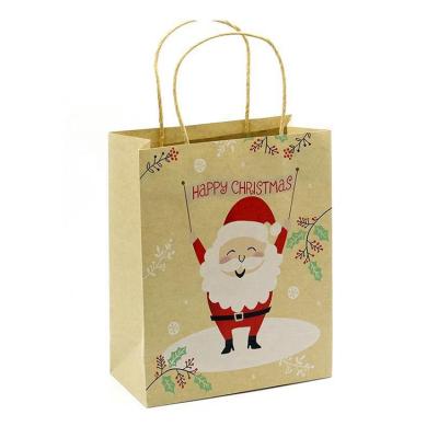 China Recyclable Custom Printed Resealable Luxury Shopping Kraft Paper Package Gift Bag for sale