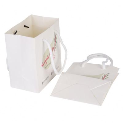 China Recyclable HDPE Gift Thank You Custom Small Honey Packaging Recycled Shopping Vertical Bare Small Paper Bags for sale