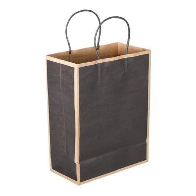 China Recyclable New Product Size Recycled Food Kraft Paper Bags With Handle For Restaurant for sale