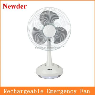 China Plastic For Housing + Metal AC/DC 14 Inch 12V Cover Fan Camping Fan With Rechargeable Battery for sale