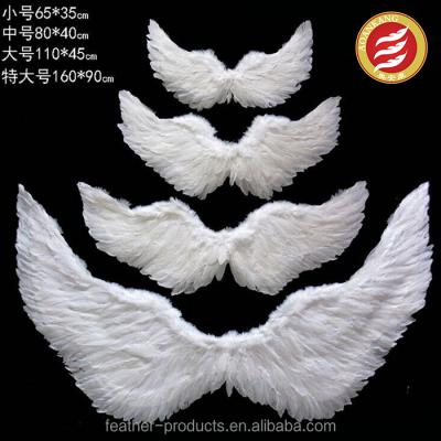 China Christmas Ornament White Feather Angel Wings Crafts China Feather Factory All Size for sale