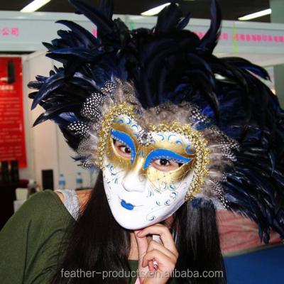 China For Party And Other Festival Decorative Feather Mask For Halloween --China Supplier M-1003-1 for sale