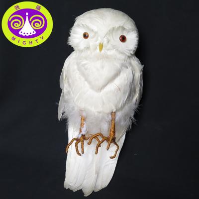 China Christmas Ornament Owl Feather Birds Christmas Party Decoration for sale