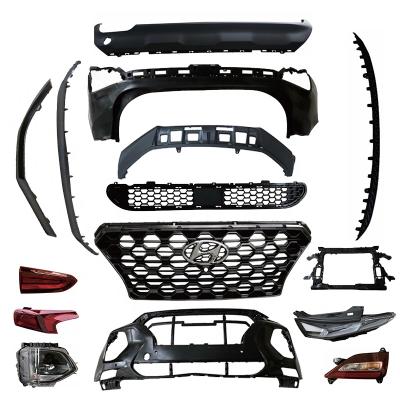 China Plastic Bumper Auto Spare Parts Molding Grill Head Light Tail Lamp For Hyundai Santa Fe 2019 for sale