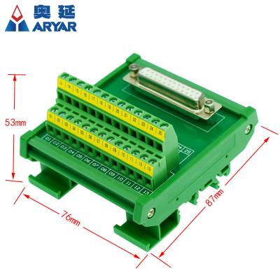 China DB25-MG22 DB25 Automotive Male Female Panel DIN Rail D-Sub 25 Pin Connectors Terminal Block Breakout for sale