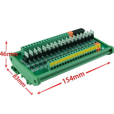 China 18 Channel AUTO Single Chip Microcomputer PLC Signal Amplifier Board Optocoupler Isolation Input 12-24V PNP Output for sale