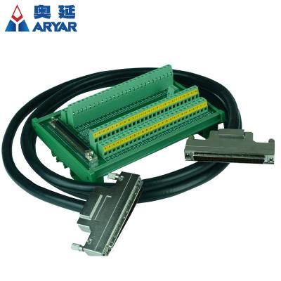 China Universal SCSI 100 SCSI100 CN100 Breakout Terminal Block DB100 Automotive Interface for ADAM-39100 DIN-100S-01, Din Rail Mountable for sale