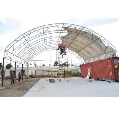 China strong UV-resistant; Fire retardant ; Large Carport Canopy Waterproof Heavy Duty Industrial Steel Shelter for sale