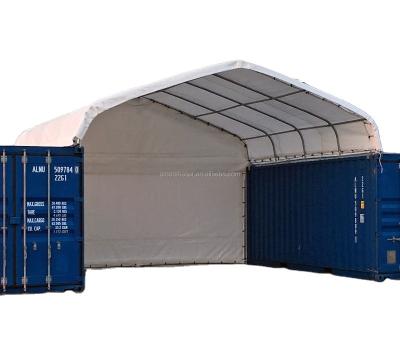 China strong UV-resistant; Fire retardant ; GS Joining Canopy Waterproof Direct Shipping Container Square Shelter Cover Tent Tube Canopy for sale