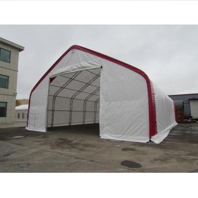 China Double Metal Truss PVC Shelter Fabric Buildings 40x80x21 For Sale Tubular Steel Structure Frame Steel Structure Portal Tent for sale