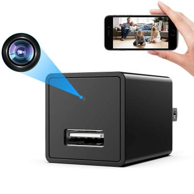 China IP 1080P Spy Wifi Mini Wireless Hidden Video Pinhole Camera Motion Detection SD card Loop recording USB Wall Charger Camera for sale