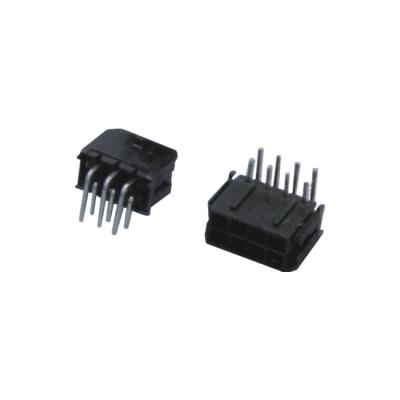 China DIP 3.0mm Pitch 1-12P Row Lean Pin Double DIP Loop Connector Wire To Board Connector for sale