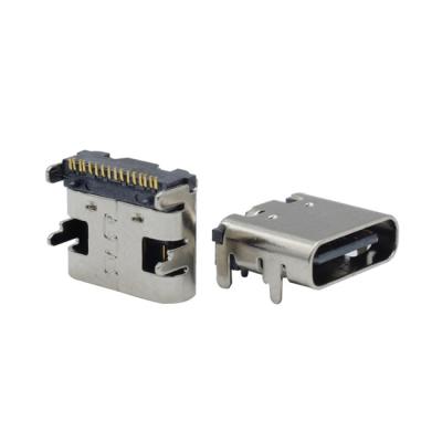 China TYPE 16P Single Row 16P Female Type C Board PCB USB Type Connector for sale