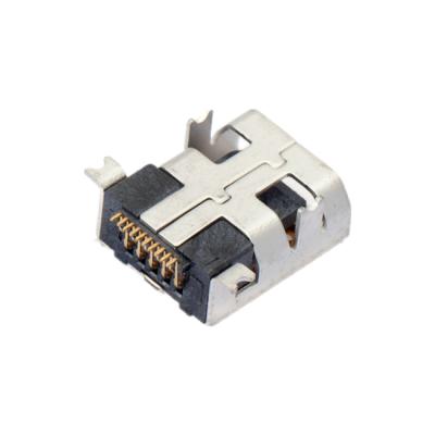 China Wire miniUSB connector 10P front plug and rear stickerSMT for sale