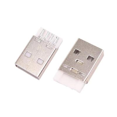 China Wire USB Connector One Male 180 Degree Solder Wire for sale