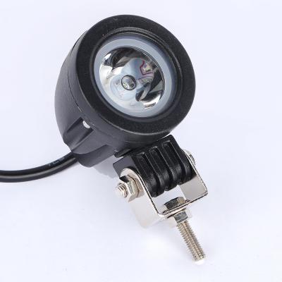 China Circular Floodlight 12v 24v 2 Inch 10w Car LED Work Light For Truck Heavy Duty Vehicle Universal for sale