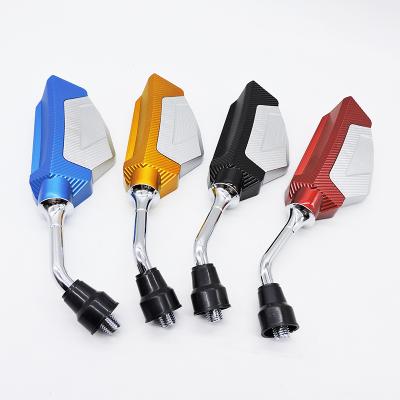 China Plastic Iron Pole Shell Shipping And Handling - Wholesale Custom Side Rear View Mirror Motorcycle Scooter Motorcycle 2536 Motorcycle Rear View Mirror Decoration Mirror for sale