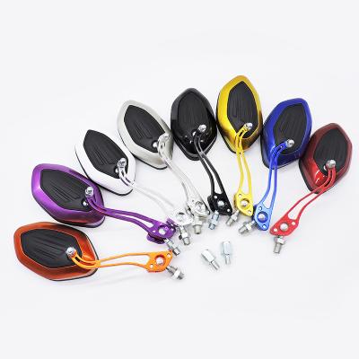 China Aluminum Alloy Plastic Stem Shell Shipping & Handling - Wholesale Custom Side Mirror Scooter Motorcycle 2215 Motorcycle Rear View Mirror Decoration Mirror for sale