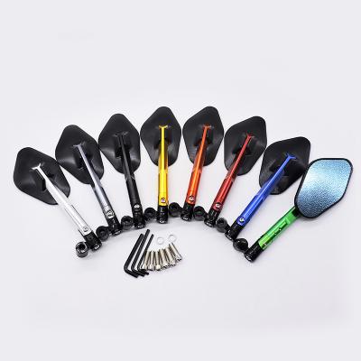 China Aluminum Alloy Shipping & Handling - Wholesale Custom Side Rear View Mirror Motorcycle Scooter Motorcycle 6005 Motorcycle Rear View Mirror Decoration Mirror for sale