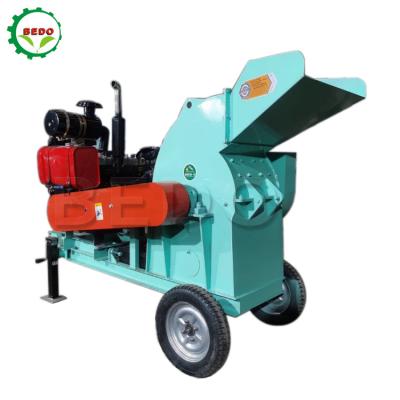 China Portable Diesel Coconut Shell Wood Hammer Mill Crusher Tractor Operated for sale