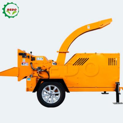 China Large Branch Shredder Orchard Trunk Wood Grinder Mobile Diesel Electric for sale