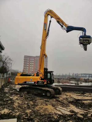 China Hohe Genauigkeits-Bagger angebrachte Vibrationshammer-Stapel-Fahrer-schnelle Fahrgeschwindigkeit zu verkaufen