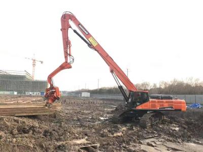 China Bagger angebrachte hydraulische Stapel-treibende Ausrüstung bringen schnell Operation zum Schweigen zu verkaufen