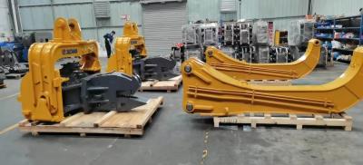 China Steel Cement Canal Side Piling Backhoe Vibro Pile Driver  For Excavator for sale