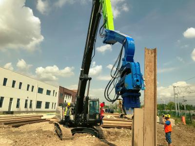 China Motorista de pilha hidráulico de conversão rápido, máquina da pilha de folha para 17 Ton Excavator à venda