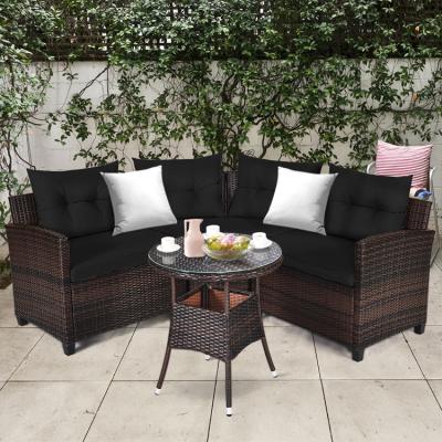 China Durable / Waterproof Outdoor Furniture Set Furniture Sofa Set Outdoor Pe Rattan Wicker Sofa for sale