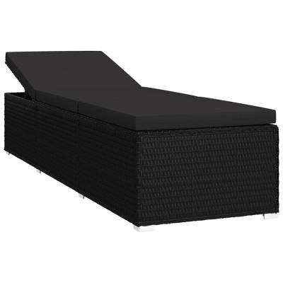 China Durable/Waterproof Home Casual Modern Sun Rattan Wicker Bed Sofa With Armrest Outdoor Furniture for sale