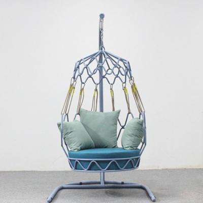 China Durable/Waterproof Wholesale Hot Sale Rattan Outdoor Patio Swing Rattan Chair With Stand for sale