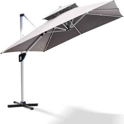 China Large Sun Roman Cantilever Steel Patio Park Outdoor Durable/Waterproof Cheap Garden Furniture Umbrella Garden Windproof Parasol for sale