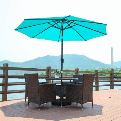 China Durable / Waterproof UV Resistant 2.7M Outdoor Furniture Balcony Park Garden Patio Beachumbrellas And Bases for sale