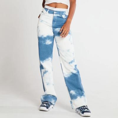 China Drop-shipping QUICK DRY A 2021 new blue fashion pen stand hot-selling dyed slim jeans long for women for sale