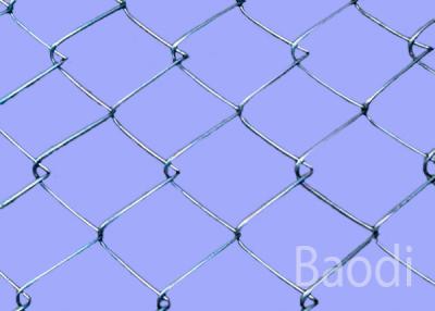 China Electro Galvanized Chain Wire Fencing With Post , High Chain Link Fence Fabric  for sale