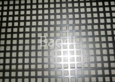 China Electro Galvanized Perforated Metal Sheet With Square Hole Pattern , Perforated Steel Plate  for sale