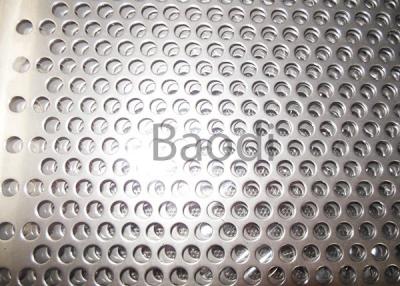 China Perforated Stainless Steel Sheet Metal With Round Holes , Perforated Aluminum Sheet  for sale